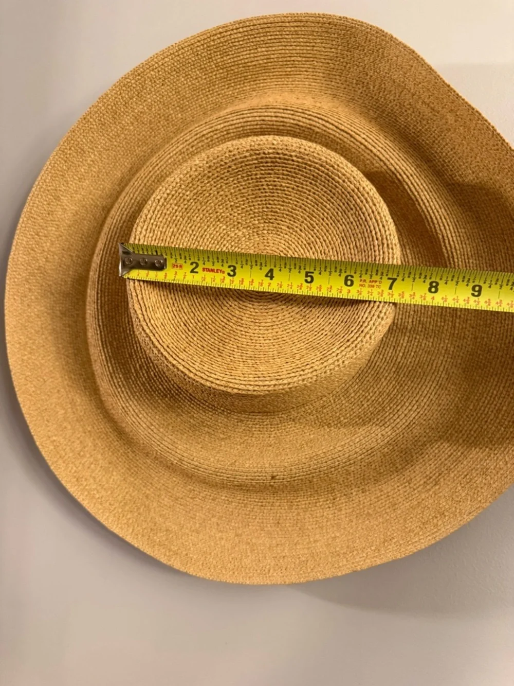Annabel Ingall Handcrafted Straw Sun Hat Wide Brim Packable Made In USA